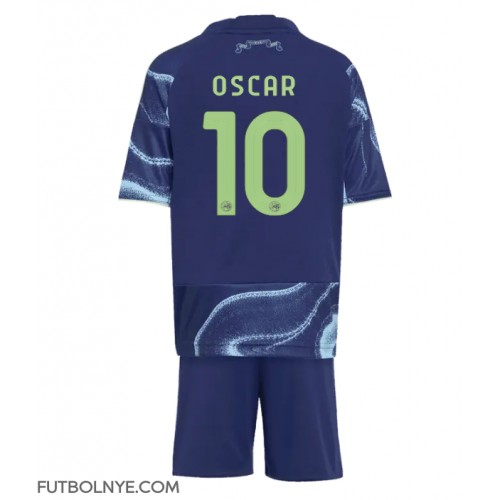 Camiseta Ajax Oscar Gloukh #10 Visitante Equipación para niños 2025-26 manga corta (+ pantalones cortos)